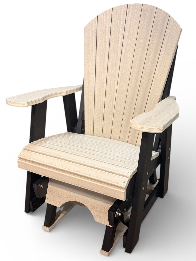 Adirondack Single Glider - Poly Lumber Outdoor Chair